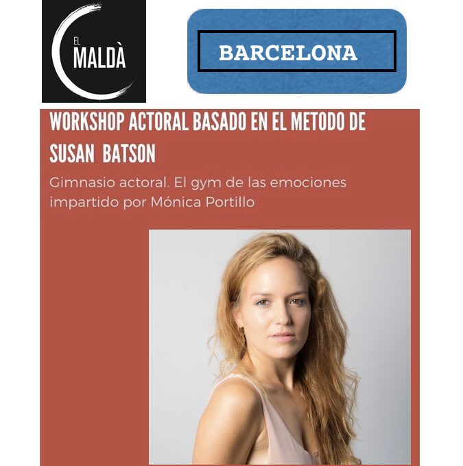 mportilloficial's tweet photo. WORKSHOP BARCELONA
25, 26 novembre
2 i 3 desembre
🕰 de 17h a 22h
dimarts 26 de 10h a 15h
#formacionactores #workshopactoral #coachactoral #trainingactors #actores #actrices #barcelona https://t.co/RcWzNBvZXi