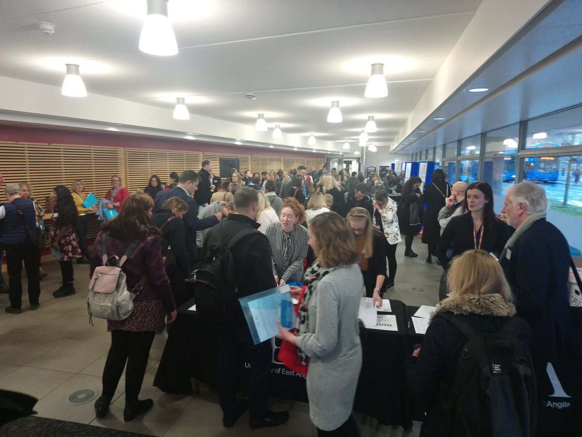 It's getting busy in the Thomas Paine Study Centre <a href="/uniofeastanglia/">UEA</a> this morning for #YPMHW19! Lots of great talks &amp; workshops to sign up for all about young people's mental health. <a href="/UEAEvents/">UEA Events</a>
