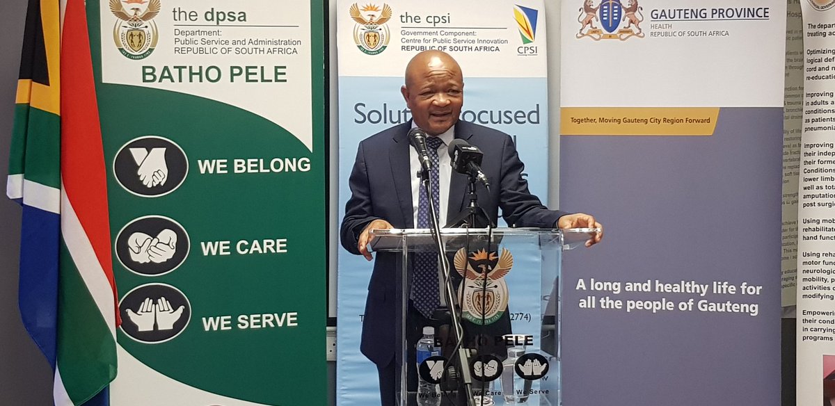 thedpsa's tweet photo. Minister Mchunu delivers his address for to the event. #ServiceDeliveryVisits #BathoPele https://t.co/t0cQurHRWI
