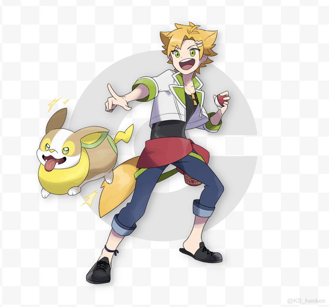 「male focus poke ball」 illustration images(Oldest)