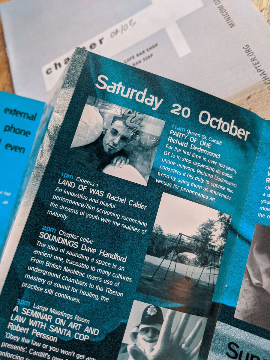chaptergallery's tweet photo. It's the third day of #ChapterAndVerse and we've uncovered more things for you to take a look at including the programme for the very first #Experimentica festival!

Come and share your memories with us today from 12 - 5pm. #ChapterCardiff #ChapterArts #Cardiff @chaptertweets https://t.co/Ej8qQwC5vq