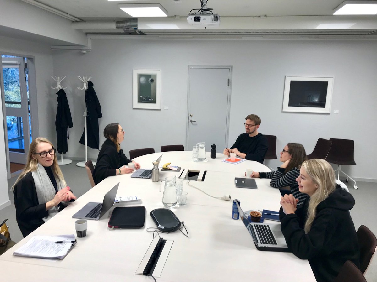 ATRWibben's tweet photo. Happening today at #FHSgps: A #CritMilSt/#CSS graduate student workshop, organized by Emma Fredriksson (PhD student of #WarStudies here @Forsvarshogsk) ... we are still waiting for a few more people, but I can’t wait to hear what everyone’s doing! https://t.co/OI1D14Bgiv