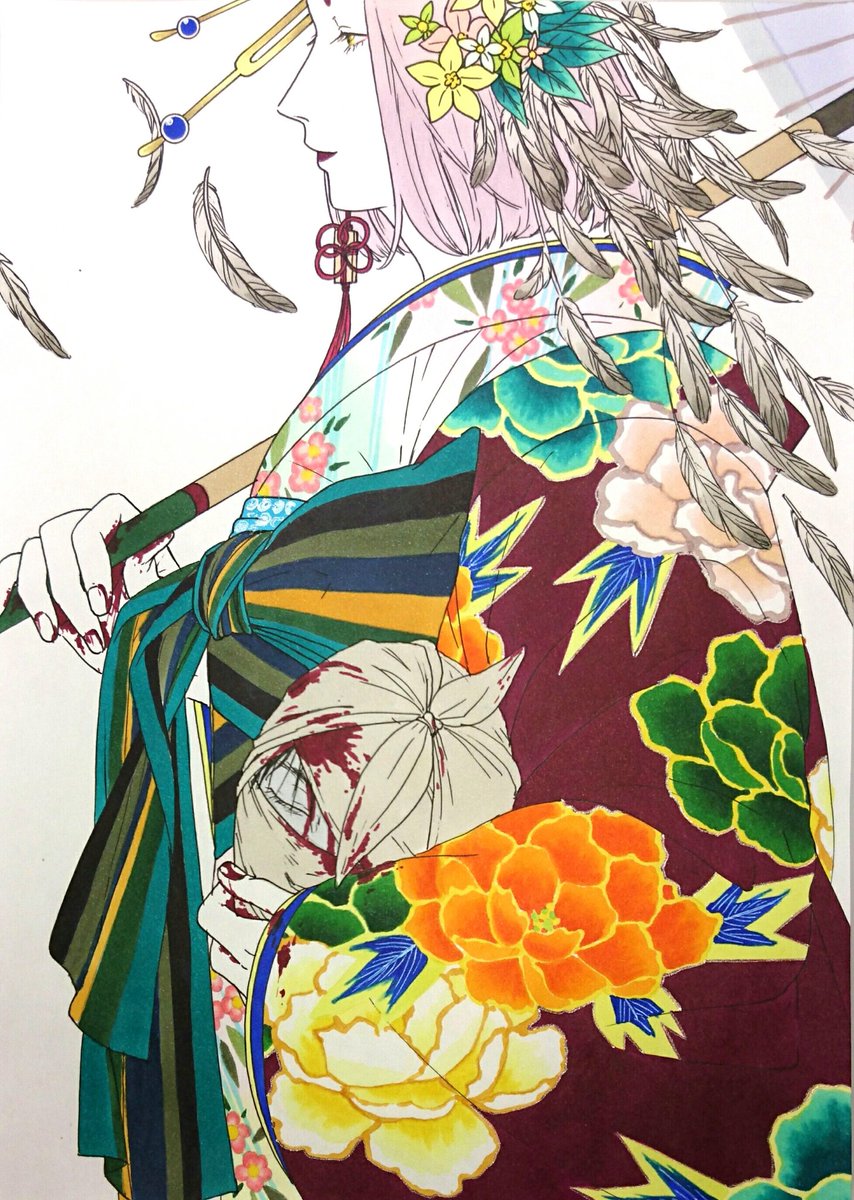 「#着物の日
これみよがしにしゃしゃり出てくる依田川 」|依田川のイラスト