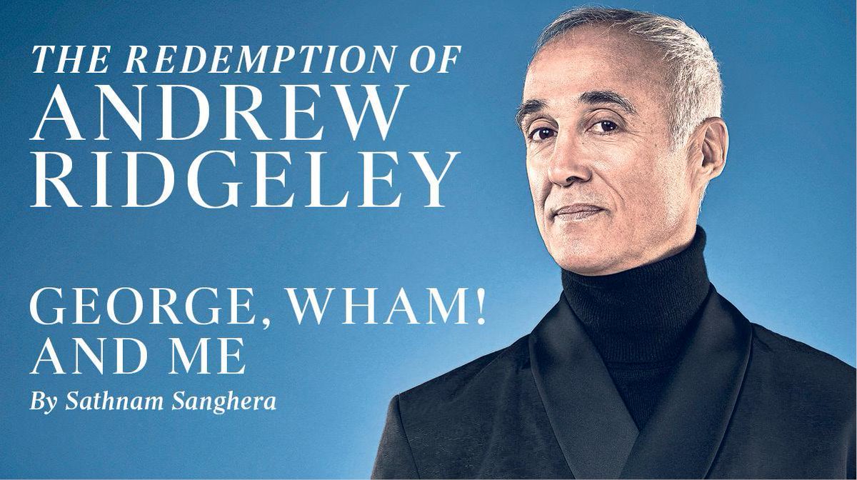 TimesMagazine's tweet image. For years Andrew Ridgeley was treated as a joke by the tabloids, left in the shadow of bandmate George Michael. But 33 years after Wham! broke up, his memoir tells his side of the story. We meet him in tomorrow&apos;s magazine. #andrewridgeley #wham #interview