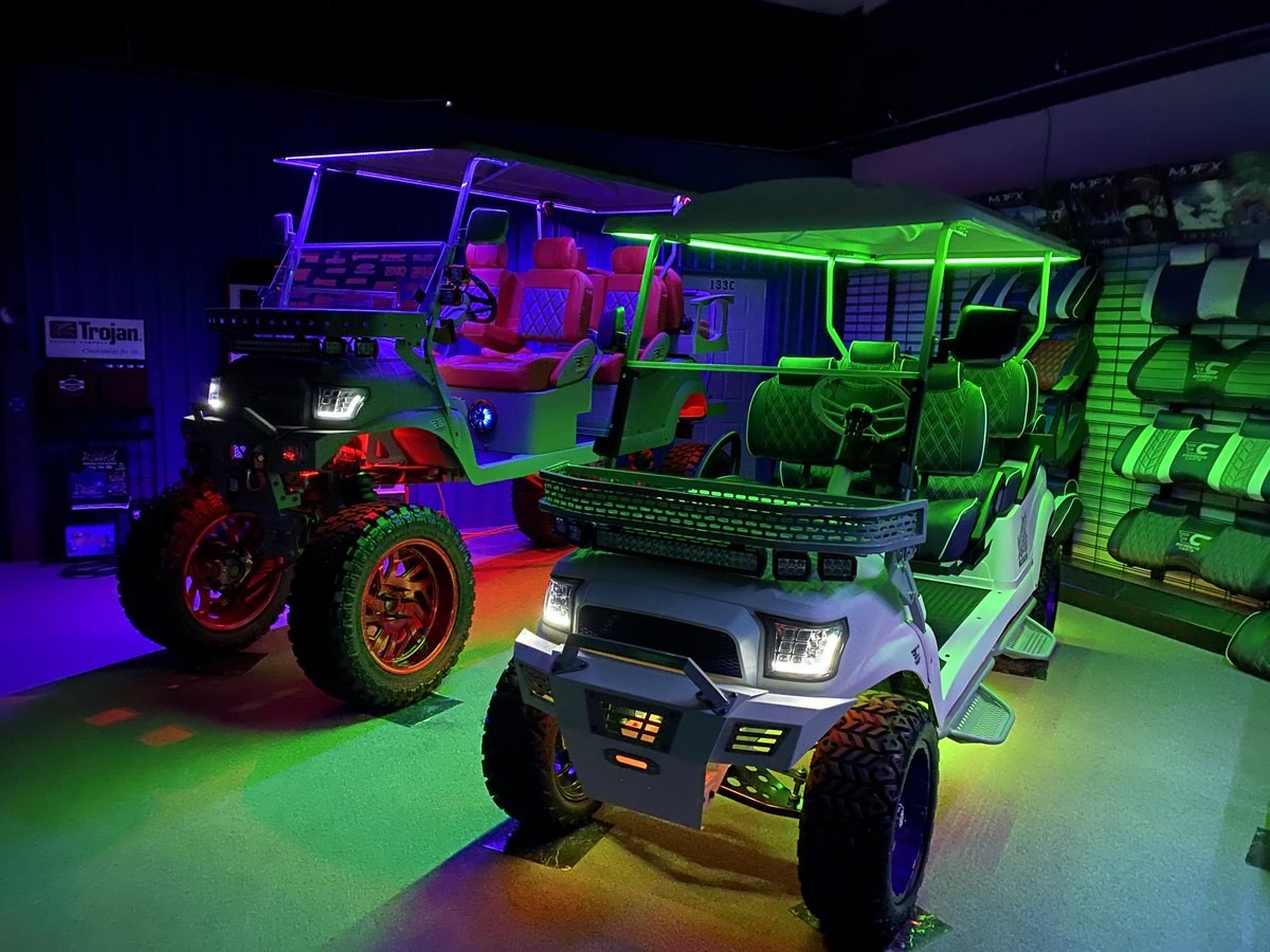 Get the kids a toy the whole family can enjoy! Put our Excessive Carts keychain under the tree.  FREE Multi-Color LED light package with any NEW custom golf cart build. Contact us for details!  hubs.ly/H0lY37N0