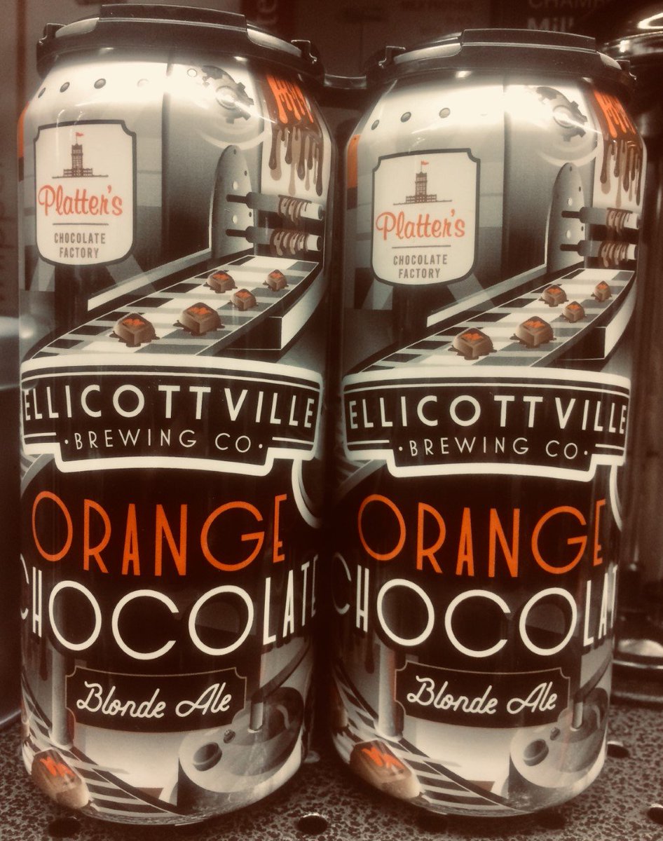 The highly demanded Orange Chocolate 🍊🍫 by @EBCwny+@PlattersChoc is finally back!! We'll be sampling it &amp; other EBC offerings tomorrow from 12-2pm too #DrinkLocalBeer #EatLocalChocolate