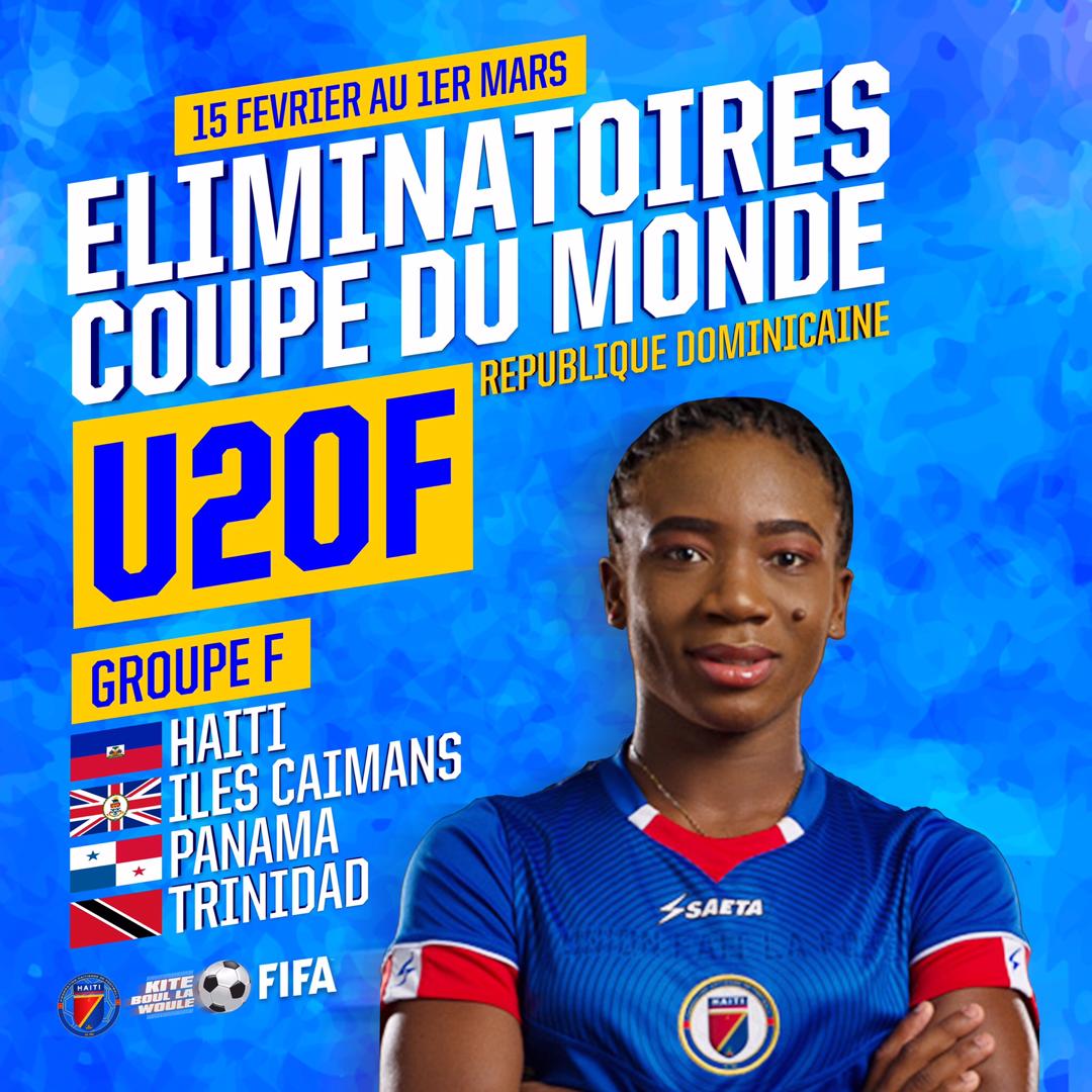 fhfhaiti's tweet photo. Seleksyon Nasyonal U20F peyi nou gen pou jwe ELIMINATOIRES COUPE DU MONDE U20 nan peyi SENDOMENG #MEDAMyo #TiPanouyo #FHF2019 #Kiteboullawoule⚽🇭🇹 https://t.co/SXHWN5kPWz