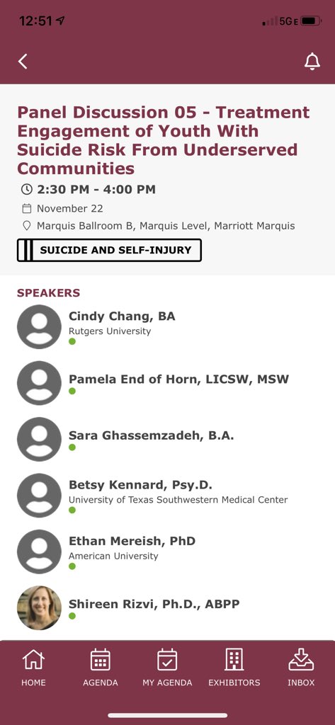 Cindy_J_Chang's tweet photo. Come to our panel about treating underserved youth with suicide risk! 2:30pm in Marquis Ballroom B! @abctnow #abct #youth #suicide @DrShireenRizvi https://t.co/NyTRQqL30l