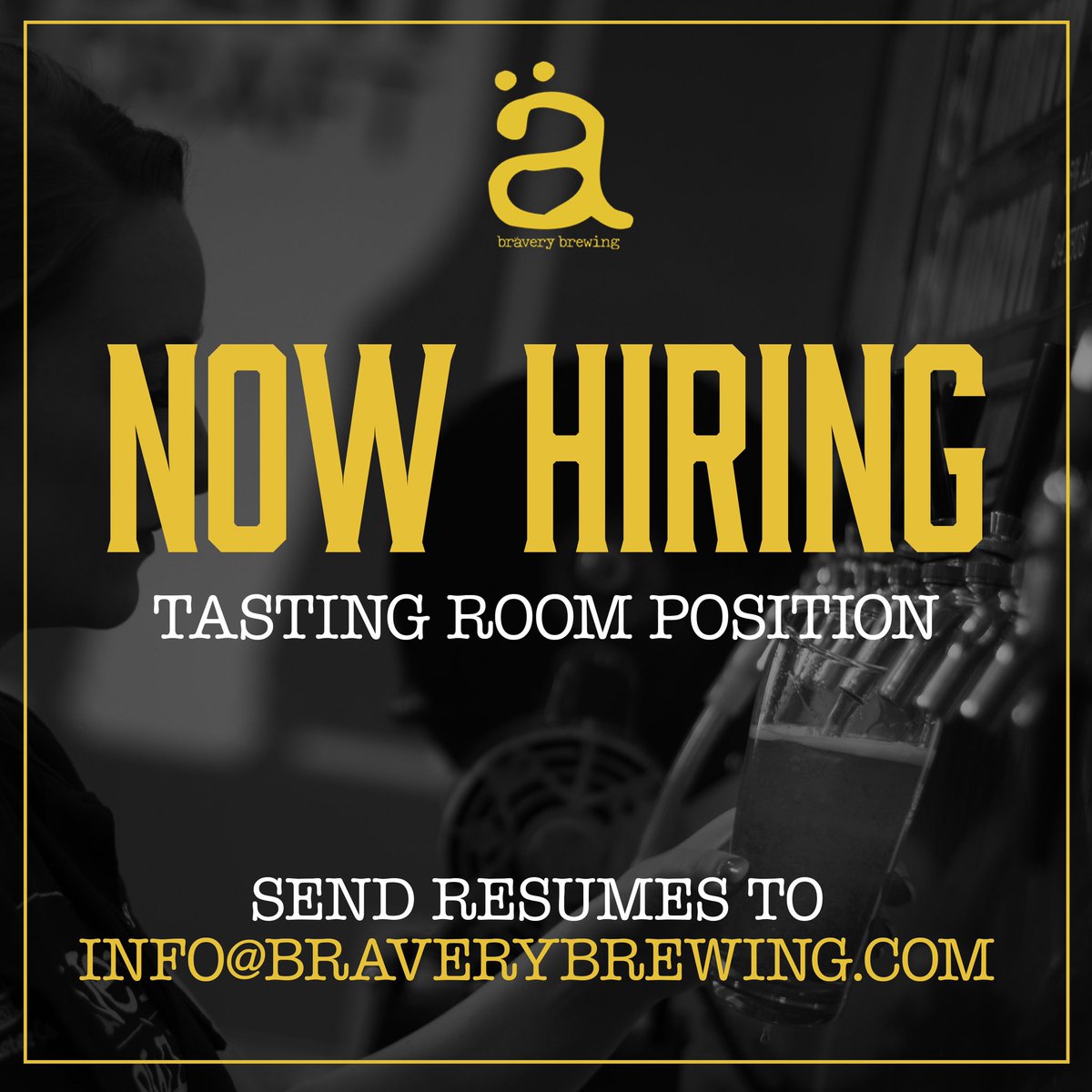 We're Hiring!

Please send all resumes to info@braverybrewing.com