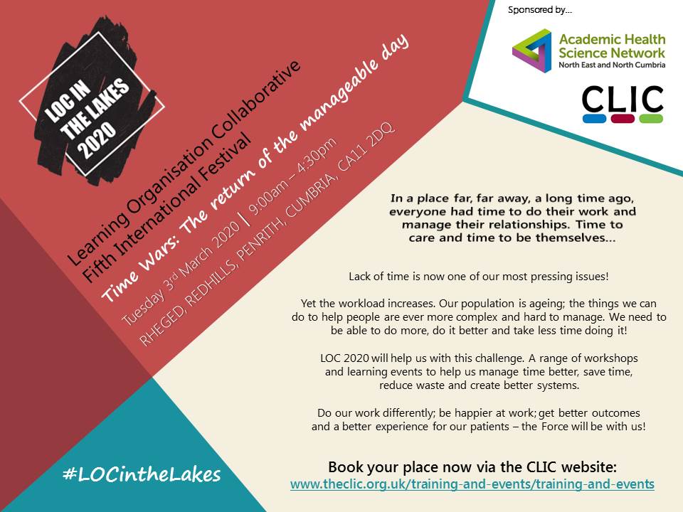 Boost_NENC's tweet photo. Don't forget to book your place on #LOCintheLakes this time with a focus on productivity. Book your place here for our 3rd March 2020 event: https://t.co/tYsPtyhF64 @AHSN_NENC @NCICNHS @NHSCumbriaCCG @MrNMJackson @kmcsadie @drsingletonsays @amitzpaik @EllesieBean @NHSImprovement https://t.co/lYBWP56uZz