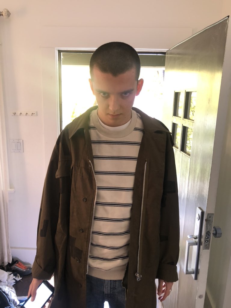 domsantry's tweet image. imma tell my kids this is eleven from stranger things