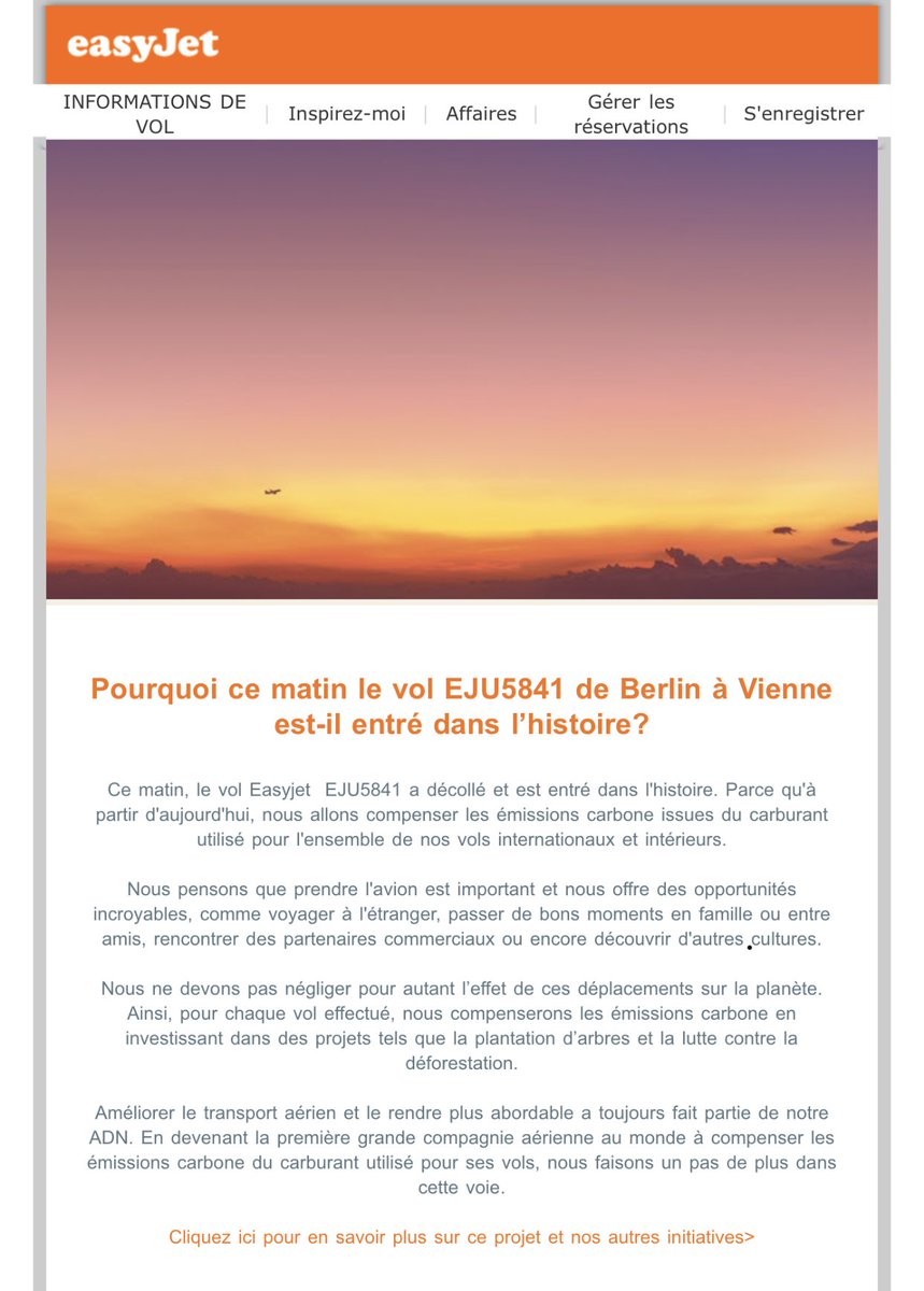 HerveGbego's tweet photo. Voilà qui fait d’@easyJet une compagnie verte ! 🤣🤣🤣
Il suffit de planter des arbres ! C’est simple non ?
Hallo quoi ! https://t.co/NF2HqZCAmy