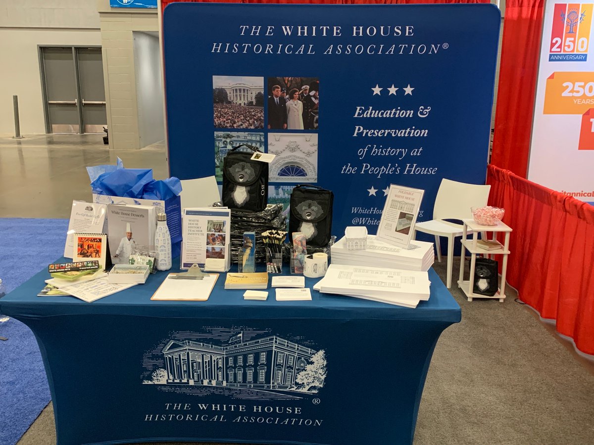 WhiteHouseHstry's tweet photo. Calling all educators at #NCSS19, visit us at Booth 6 in the Austin Convention Center to learn about our K-12 education resources and upcoming summer professional development programs! #whhti https://t.co/OqxhXEN0b2