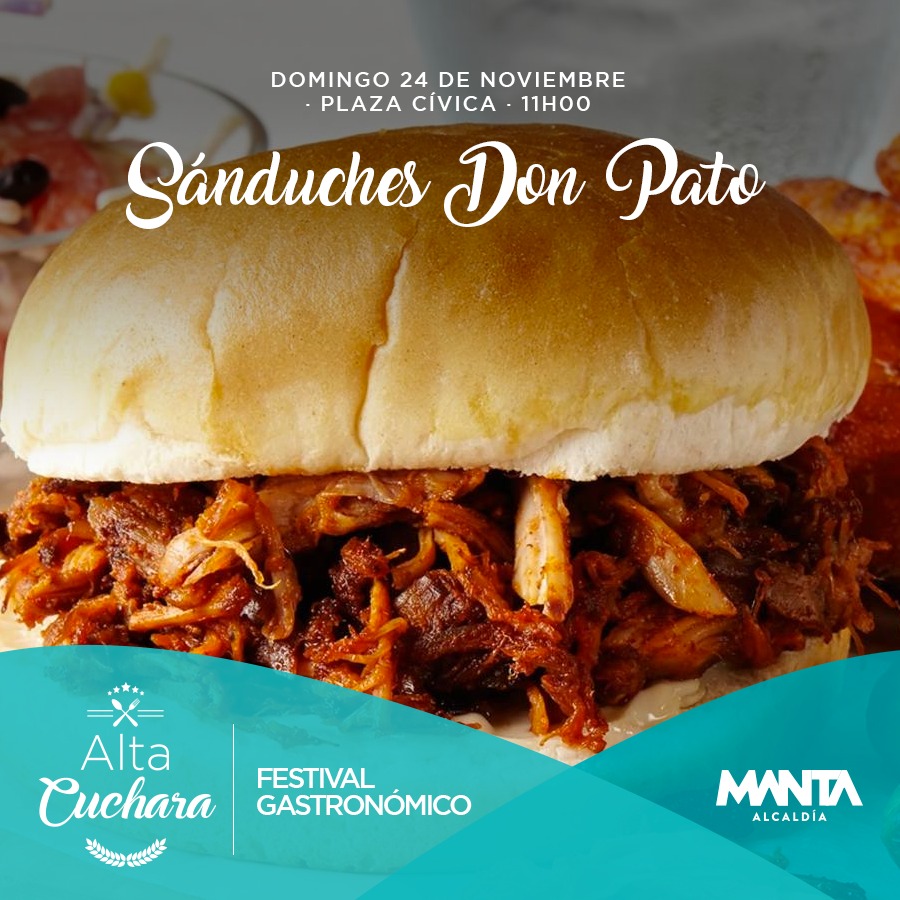 manta_alcaldia's tweet photo. La 'Alta Cuchara' mantense se hace presente en esta feria gastronómica junto a sus mejores representantes.

Este 24 de noviembre en la Plaza Cívica desde las 11:00.

#FirmesConElCambio #Manta #gastronomia #comidamanaba #comidaecuatoriana #Ecuador https://t.co/bUM4ozjhKo