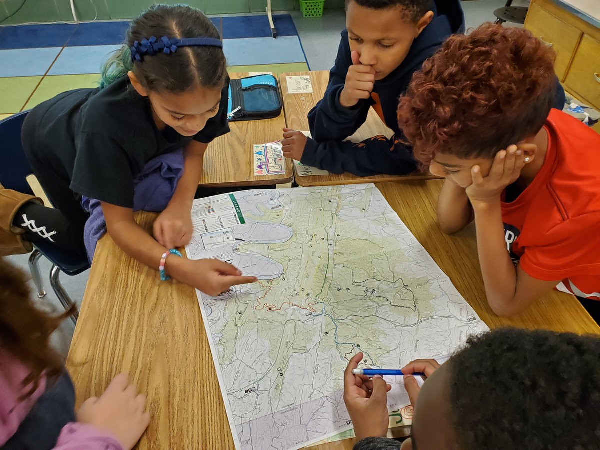 We are learning about topography by answering questions about our local state parks.