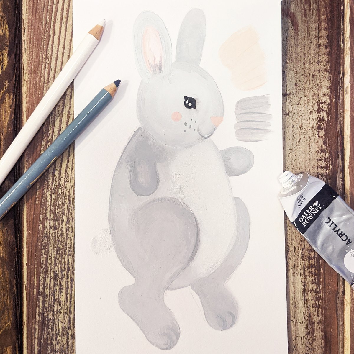 Suggestions below for our little bunny's new name? He's getting ready for the launch of our new nursery design!

#painted #woodland #design #characters #childrens #childrensdesign #nurserydesign #animals #nurserywallpaper #nurserydecor #interiordesign #home #homedecor