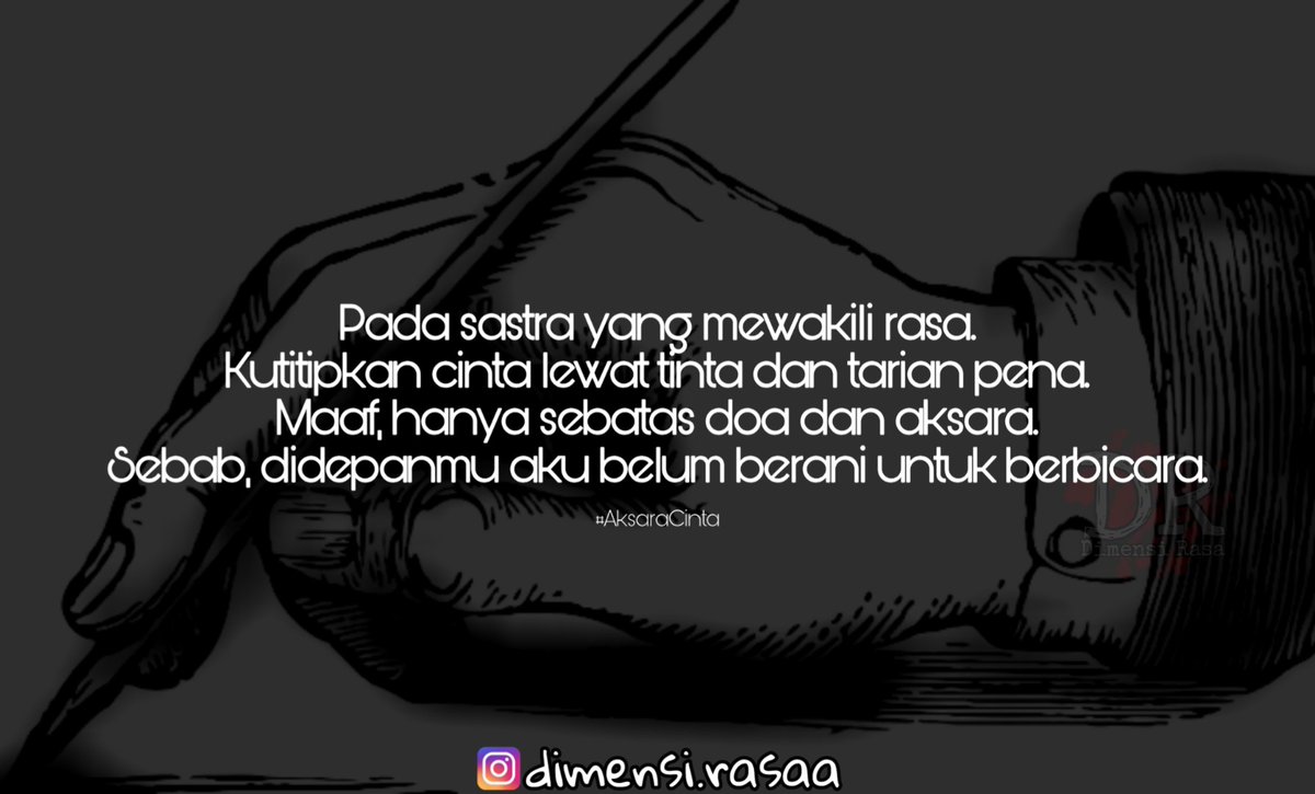 Aksara Cinta
<a href="/FiersaBesari/">Fiersa Besari</a> 
@Dekahans1