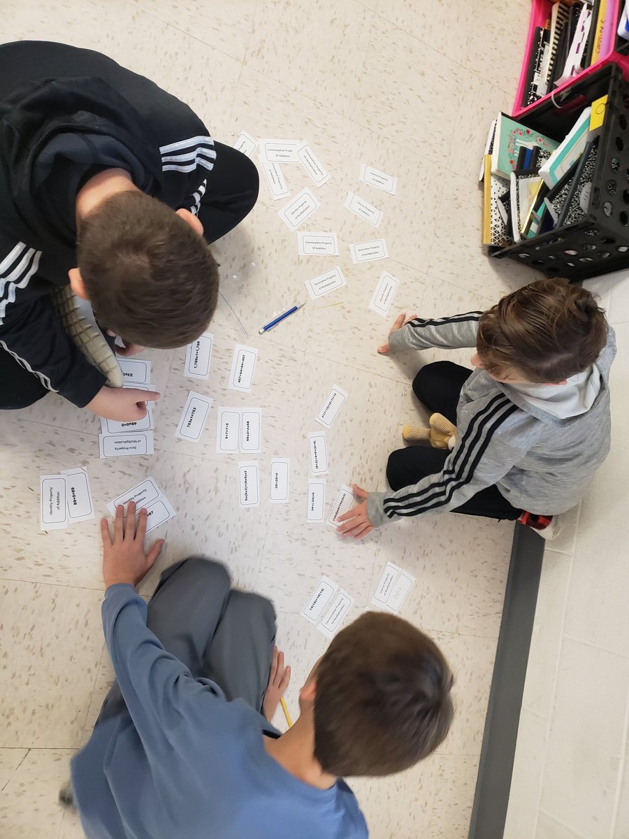 tduffmath's tweet photo. Properties of Addition and Multiplication matching! #6thgrademath https://t.co/4X0YrCTKR0