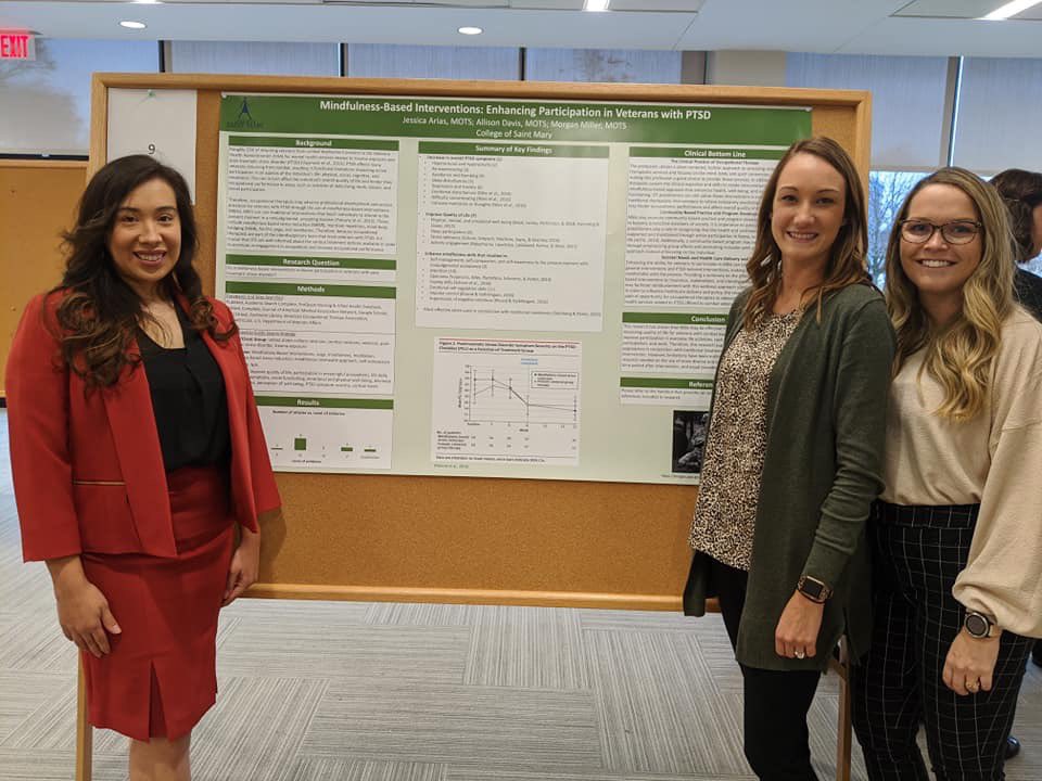 CSM_Omaha's tweet photo. Congratulations to our level 5 occupational therapy students. Last night they presented their research projects in front of CSM faculty, family, and friends. We are so proud of our students! #ontofieldwork #CSMOT ๐ท: https://t.co/yXq2Kpy1r2 https://t.co/GPtAV5TKog