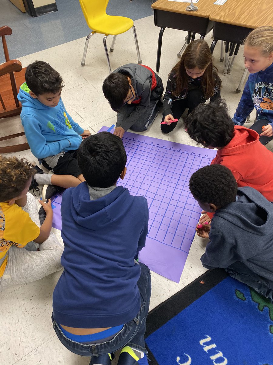 macclasscwes's tweet photo. Having a little friendly competition this morning to practice the distributive property on our mega array! #area #thirdgrade #CWESisthebest https://t.co/eNGDaeEfTT