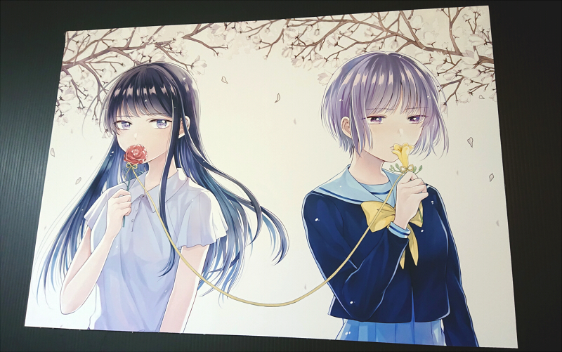 ただいま母校で自分の作品をいくつか展示していただいているので久々に友達とお邪魔してきました～。先生や友達と近況報告したりいろいろお話できて楽しかったな…!(撮影許可いただいております) 