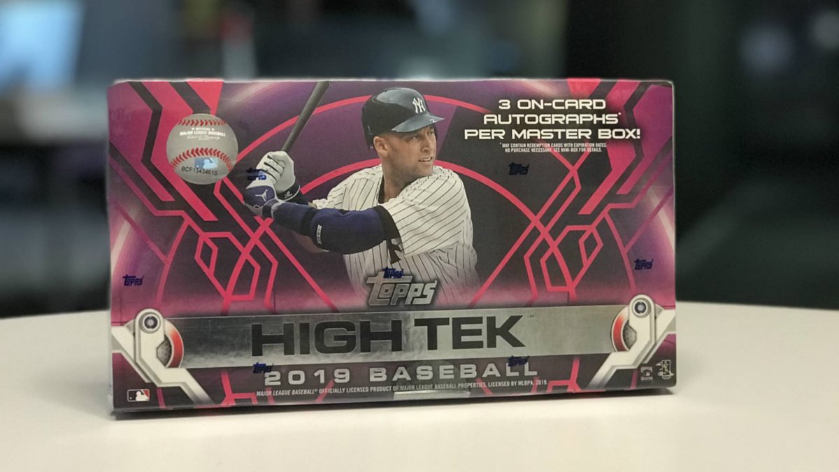 sn_mlb's tweet image. Who wants some baseball cards?

We've got this sweet box of 2019 @Topps High Tek cards to give away to one lucky follower.

To enter to win, just RT this tweet. We'll pick a winner at 1 p.m. ET Monday.

Must be following @sn_mlb to be eligible.