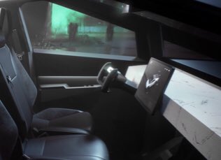 NeroTheRed's tweet photo. What are the odds that I can get the #Cybertruck steering wheel installed in my Model 3? @elonmusk @Tesla https://t.co/Mf4Q6yaI2e