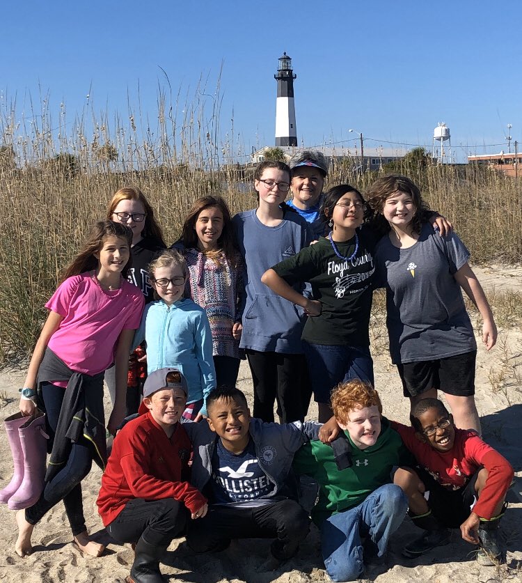 Garden Lakes Elementary 5th grade Kaleidoscope at Tybee Island!