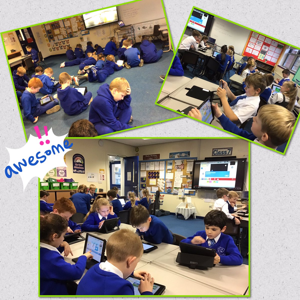 muchwooltony3's tweet image. Class 7 coding and concentrating! (They’ve never been so quiet!). #muchwooltoncomputing