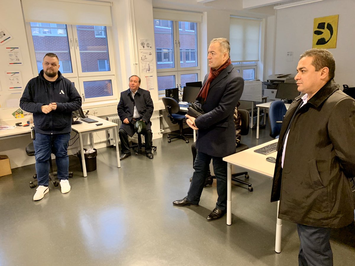 timoheiskala's tweet photo. We were happy to host special guests from Tadžikistan today at @Autismisaatio
My son got to play a host, as well, as it was ”bring your kid to work” day. He also presented #yetitablet @KuoriOy #lapsimukaantöihin https://t.co/YNWqj9OFiI