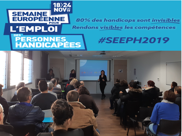 A_Personne49's tweet photo. #SEEPH2019 #VersUnMetier #AvecPoleEmploi @Angers Capucins ✅4⃣0⃣ personnes en situation d'#Handicap engagées dans leur recherche d'emploi à la rencontre d'@Alternative_TT Angers &amp; échanger sur les aides et mesures spécifiques à présenter aux futurs recruteurs #AgirPourReussir https://t.co/TzrdgYJdEQ