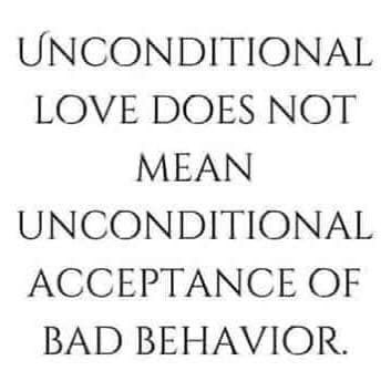 What does unconditional mean