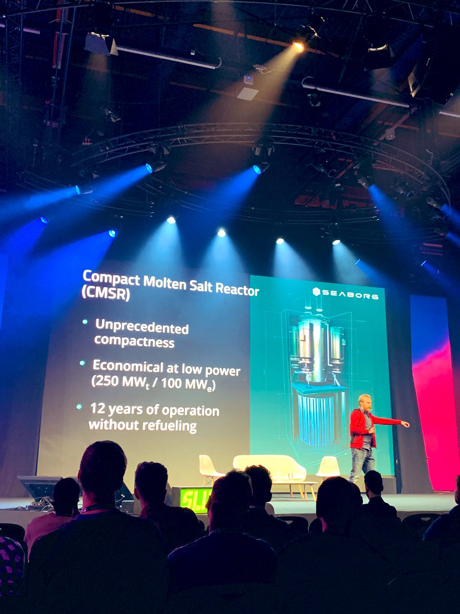 I was not expecting to hear about nuclear power at #Slush19 but I’m glad I did. <a href="/SeaborgTech/">Seaborg Technologies</a> #energy