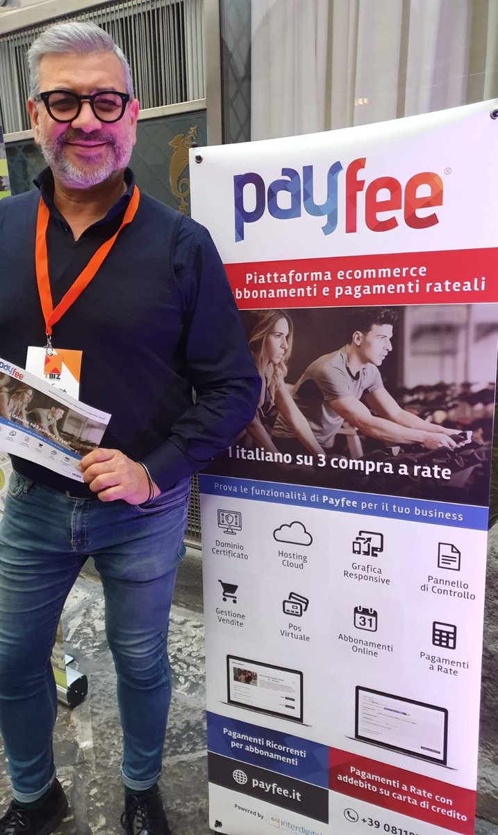 payfee_it's tweet photo. #tbiz19 #payfee piattaforma per pagare i servizi a rate #technologybiz2019 https://t.co/kllvk6z1ua