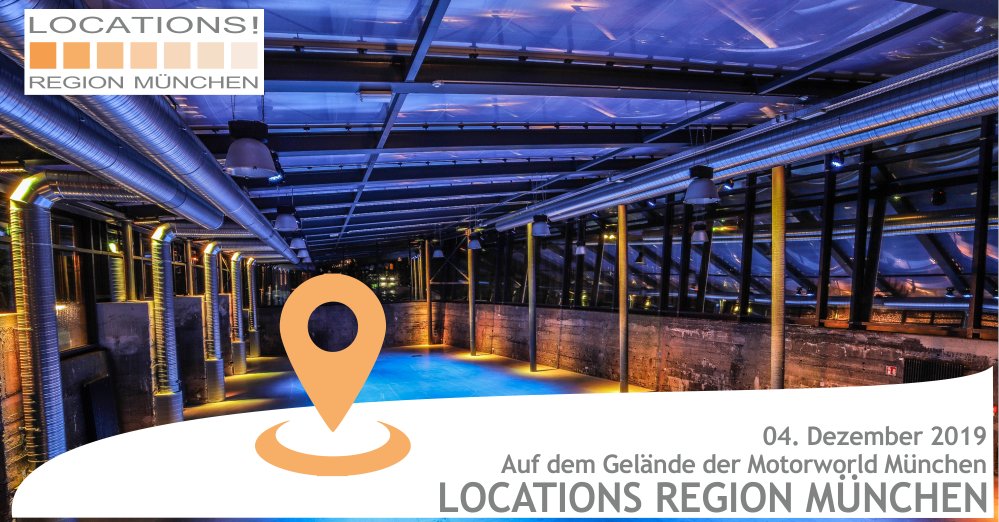 LocationsMesse's tweet photo. #LOCATIONSRegionMuenchen 2019 - Neue #MICE-#Fachmesse in #München | Auf dem Gelände der #MotorworldMünchen
Verschafft euch am 04. Dezember einen Überblick über die regionalen Location-Highlights der Metropolregion #Muenchen.
Kostenfreie Tickets: https://t.co/kST5X631ns https://t.co/F3Zlyuo1fE
