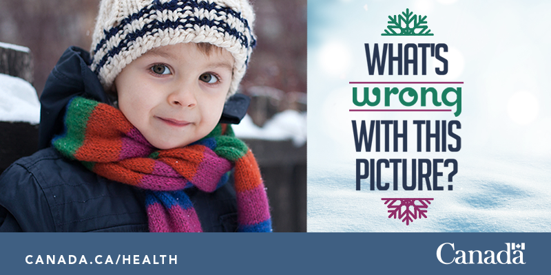 GovCanHealth's tweet image. Scarves can be a #safetyhazard if they get caught on objects like vehicle doors, fences and playground equipment. Use a tube-shaped neckwarmer to keep kids safe and toasty during outdoor playtime. ow.ly/kLnV50xgaFT