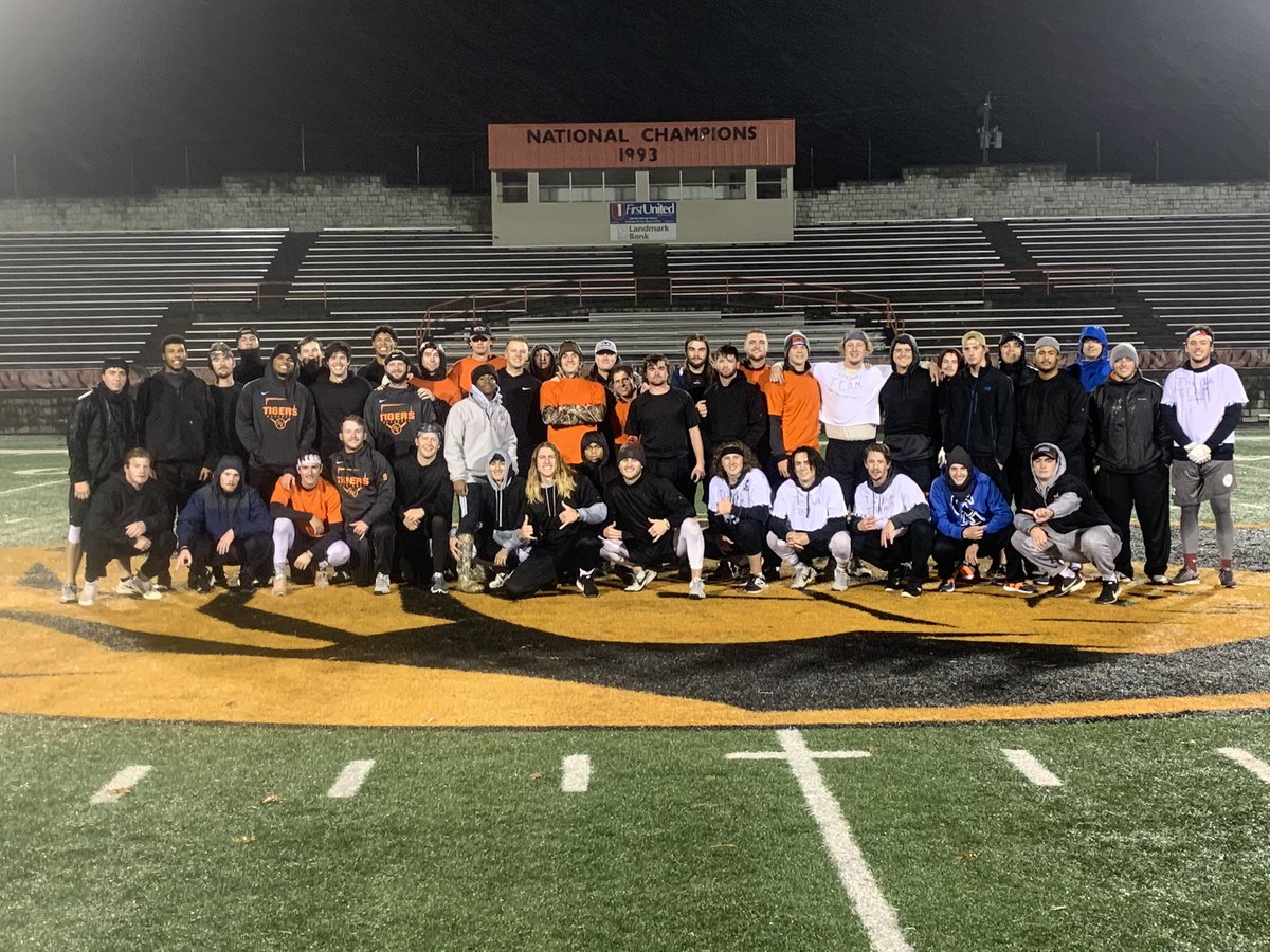 ECUTigersBSB's tweet photo. Our 2019 @ECUTigersBSB GroundUp Challenge has wrapped up! A week filled of challenges and constant expectations. These guys have come a long ways in 13 weeks, and they’ve gone every step of the way...together! #GroundUp #NoExcuses #FlyHigh33 #BoKnows https://t.co/ajdq7KxOEo