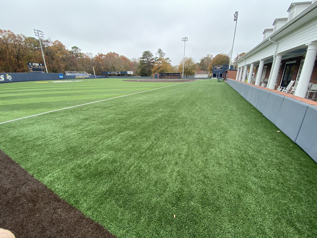 johnpaulp's tweet photo. Visual proof I got the leaves off the softball turf...because in an hour you probably won’t be able to tell @JanaeShirley lol #thirdtimethisweek 😬 https://t.co/zDIN30eWhh