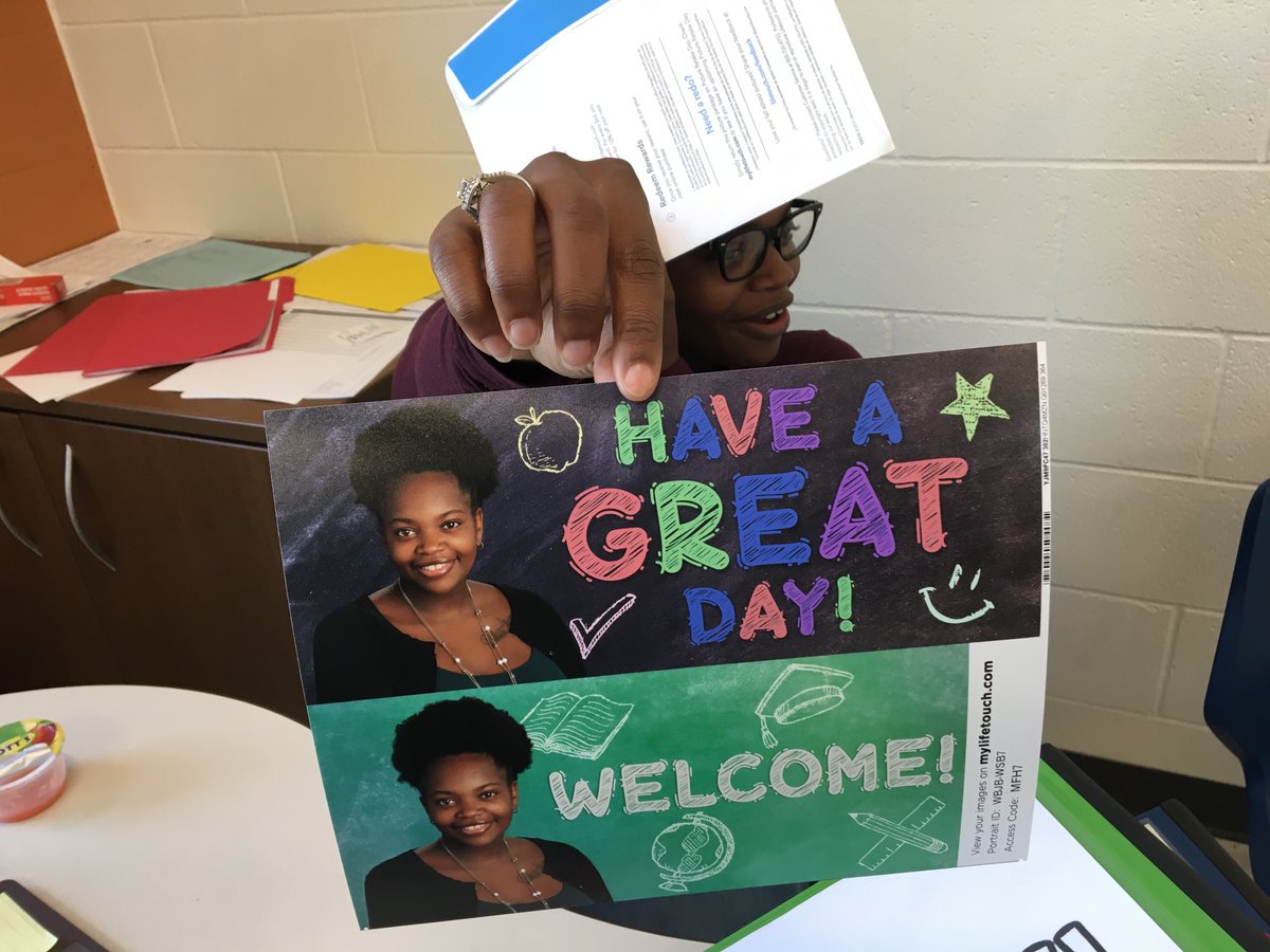 mparkerNBCT's tweet photo. Even if she's being camera shy, seeing my former student lead her classroom brings a bright start to my day! She is so happy to have her "first teacher pictures," and she's using @Flipgrid! #JCPSdlt https://t.co/8YStGWyIKa