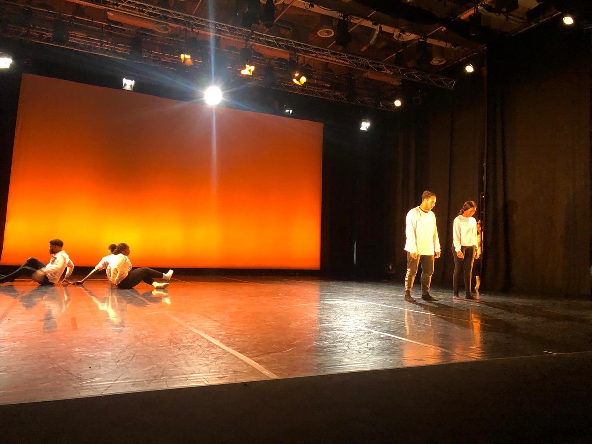 All the way from London we have young people from New Vic Dance Company - as always great energy on stage ! <a href="/SABurtonTheatre/">Stanley & Audrey Burton Theatre</a>