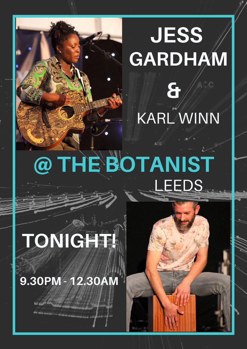 I’ll be live at THE BOTANIST LEEDS TONIGHT! 9.30pm - 12.30am
@gr8musicvenues @thebotanistuk @LeedsGuide @leedsmusicscene @VisitLeeds #livemusic #Gig #singersongwriter