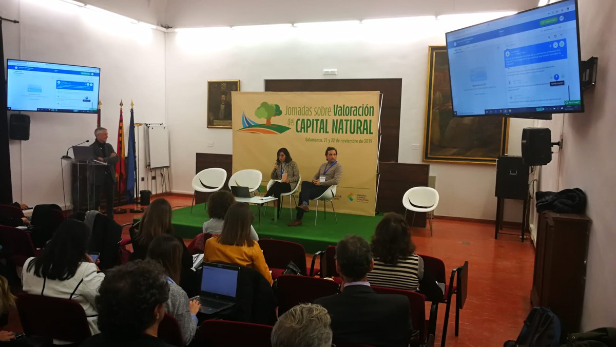 #naturalcapital #capitalnatural #ecosystemServices La segunda de las 'Jornadas sobre Valoración del Capital Natural' en #Salamanca.
