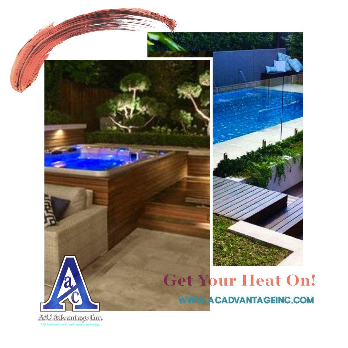 ACADVANTAGEINC's tweet photo. Weathers changing get a maintenance check on your Pool Heater , Spa &amp; Hot tub! 
https://t.co/9jZJbJZLaP
“OLD FASHIONED SERVICE WITH MODERN TECHNOLOGY”
#poolheaters #Hottubs #spaheaters #HVAC #commercialac #coolflorida https://t.co/y5DMLZeCo7