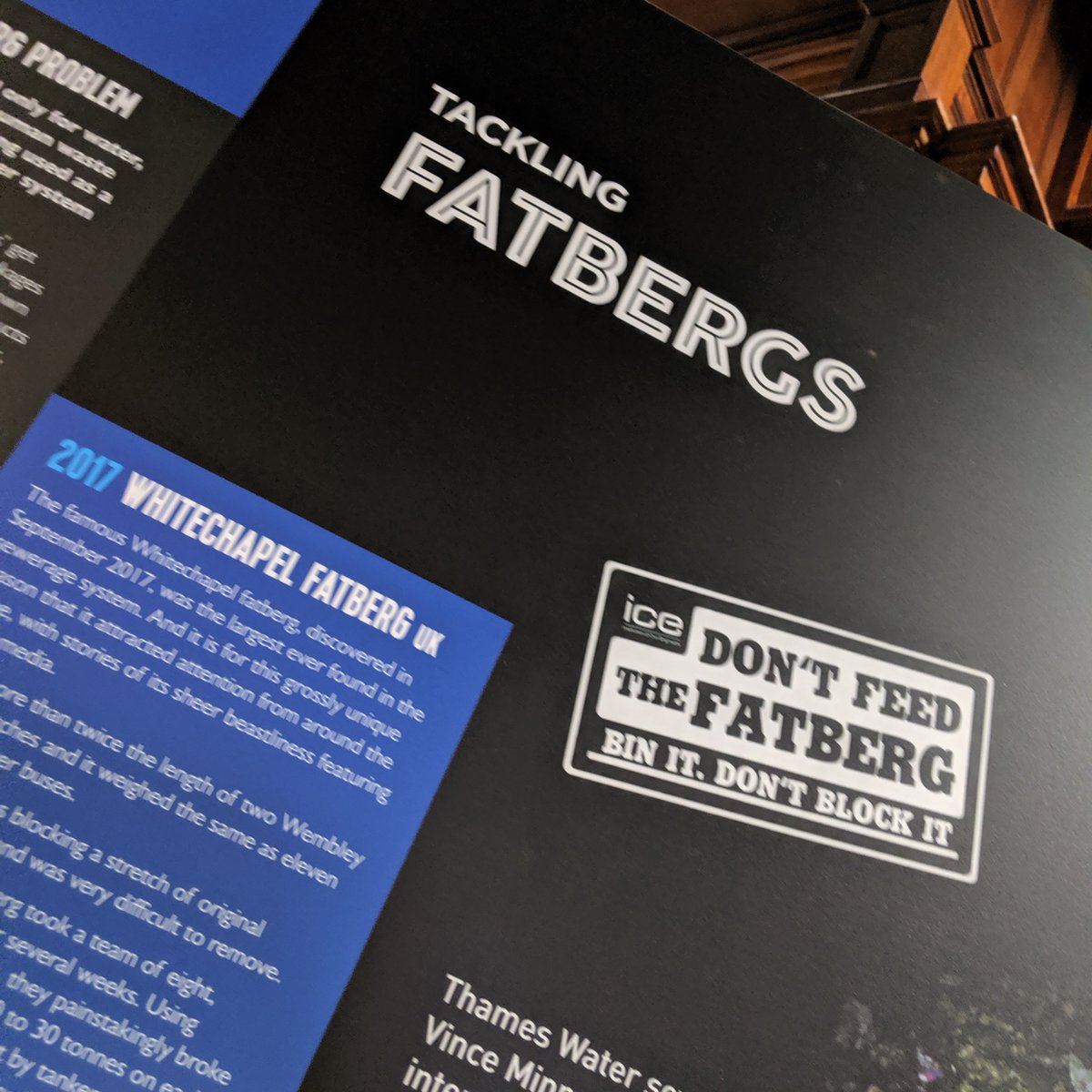 swiftcomplyuk's tweet photo. We are delighted to be sharing and learning from water influencers across the world on creating an efficient and sustainable environment for #TomorrowsWater. Where better to kick off discussions than at the home of the fatberg museum, the @ICE_engineers! #internationalreception https://t.co/4b5CfkgmvX