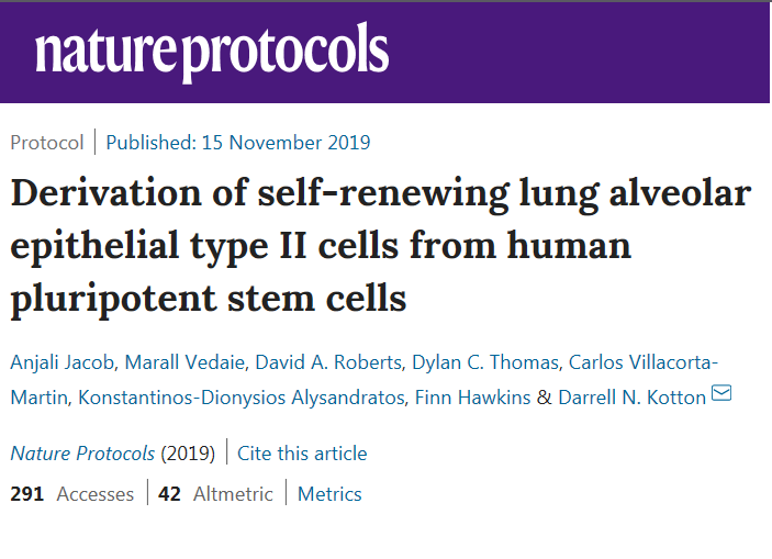 ATS_BSHSR's tweet photo. Derivation of self-renewing #lung #alveolar #epithelial type II cells from #human #pluripotent #stem #cells. #AEC2 https://t.co/R9k2kd21YY https://t.co/c343DUn3rw