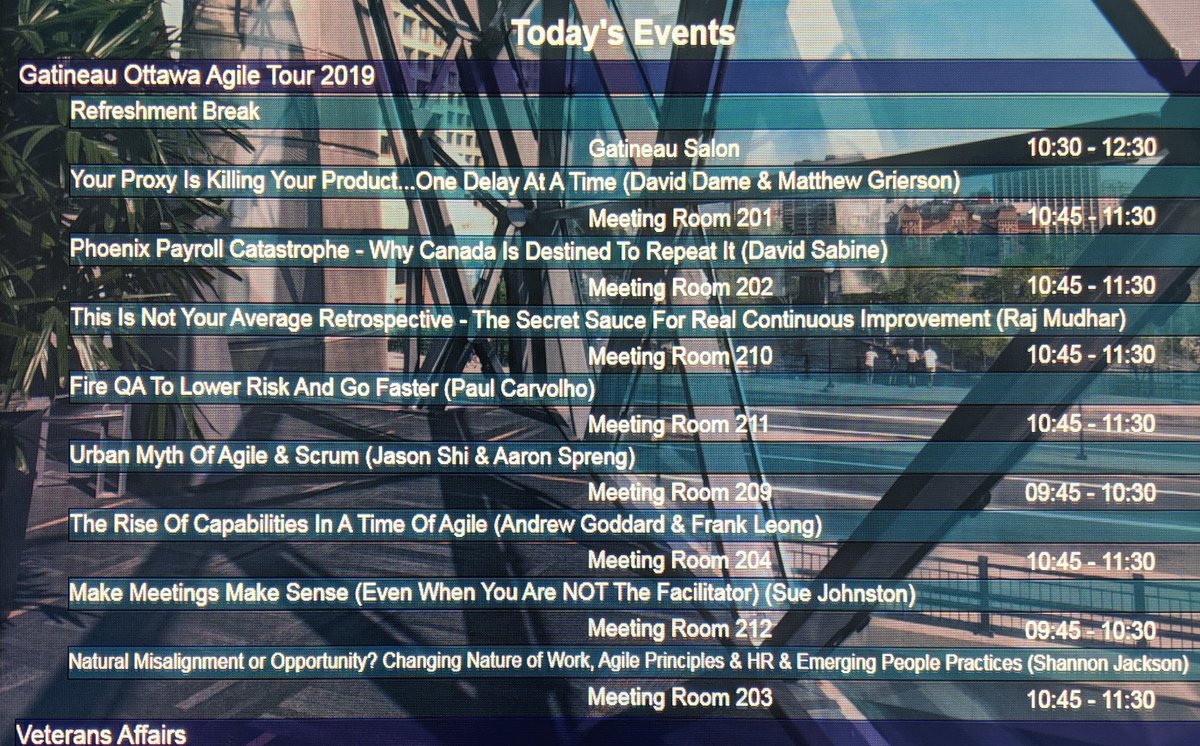 Upcoming morning sessions #GOAT19