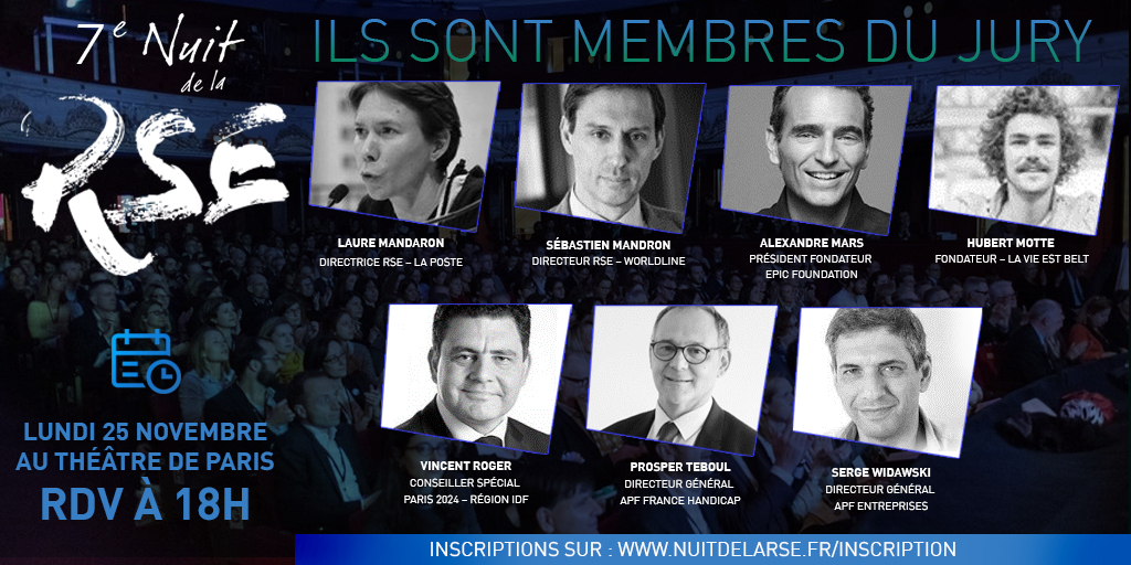 Ce 25 novembre, <a href="/Sebastien_Mand/">Sebastien Mandron</a>, Directeur #RSE de #Worldline, sera Jury à la 7ème @nuitRSE et décernera le prix Or pour la catégorie « Meilleure démarche collaborative et/ou orientées parties prenantes ». #NuitdelaRSE