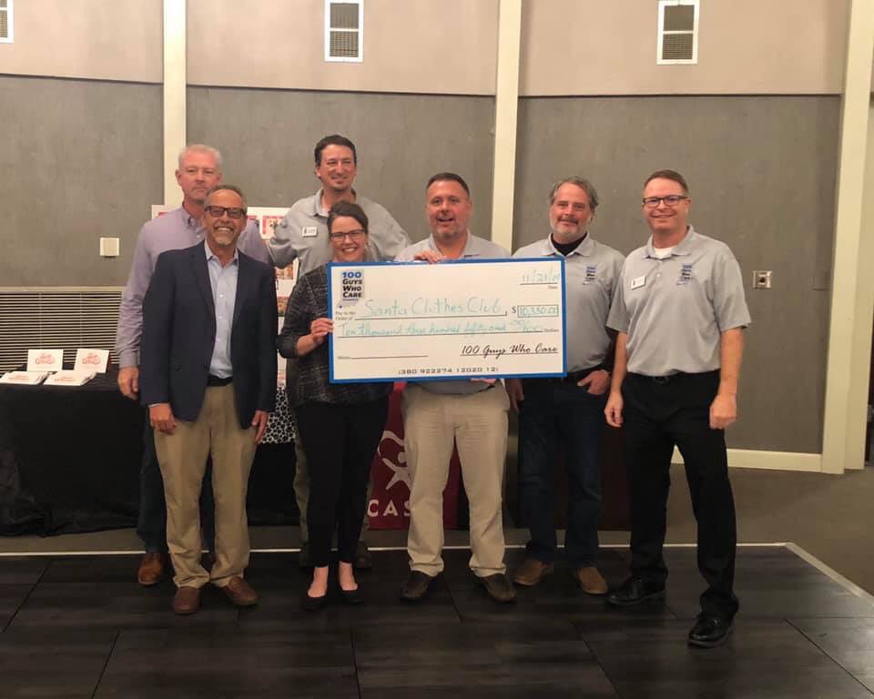 What a great way to kick off our The weekend of our Telethon!  We were the recipient of 100 Guys Who Care!  We greatly appreciate this organization and all they do for the community!