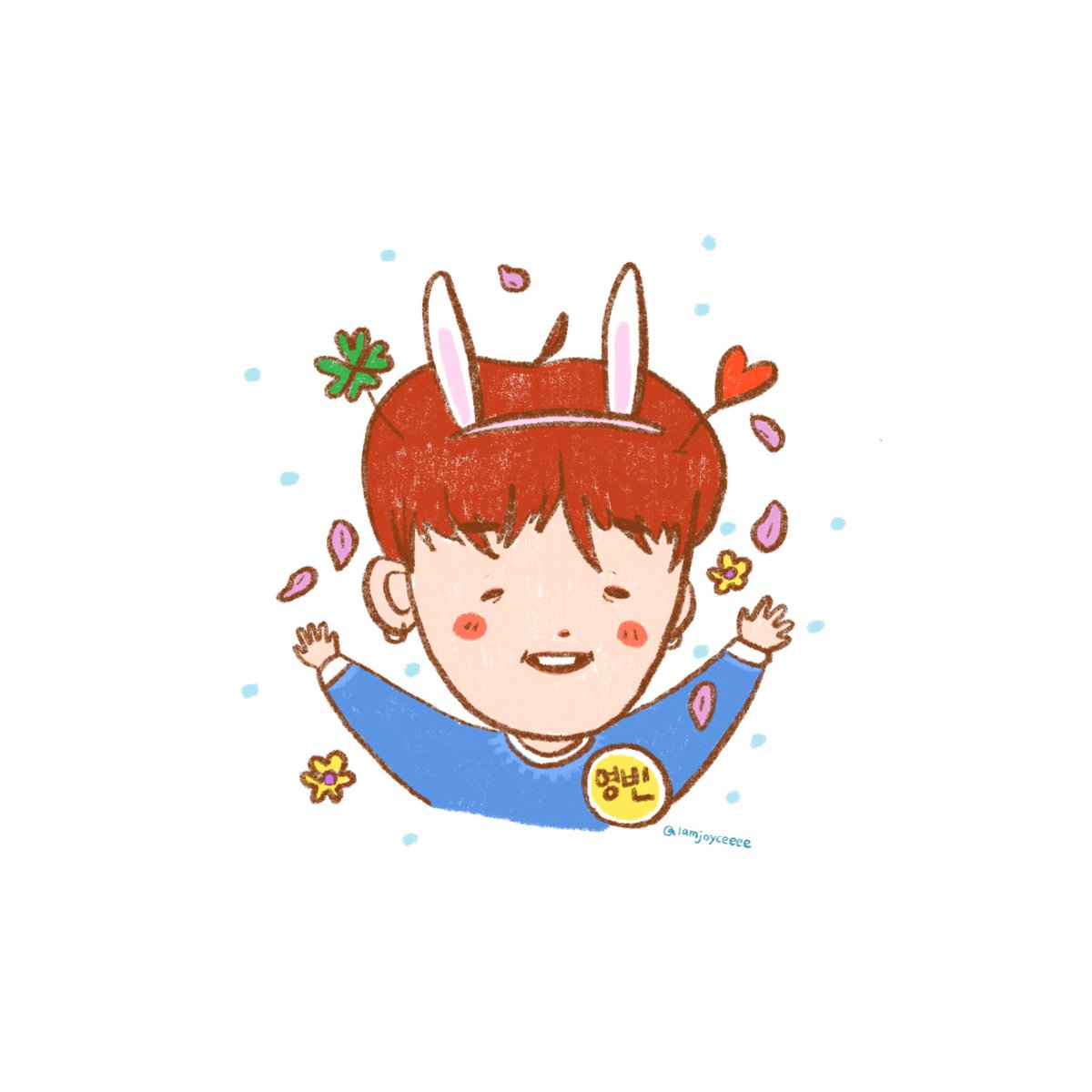 lamjoyceeeee's tweet photo. happy birthday our leader❤️🍀 #HappyYOUNGBINDay  #아기토끼_리더영빈_생일축하해 https://t.co/ALybc3gkDm