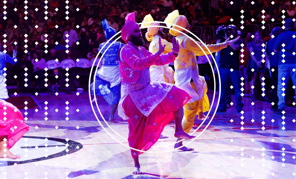 The San Jose Sharks have held Sikh Heritage night since 2017. Performers demonstrated traditional martial arts and showed fans how to wrap their head in a traditional turban.Since then, similar culture-sharing events have been held in NBA, NFL, NHL arenas.
